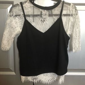 2 piece lace top